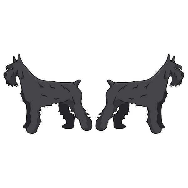 Signmission Giant Schnauzer Dog Decal, Dog Lover Decor Vinyl Sticker D-24-Giant Schnauzer - main